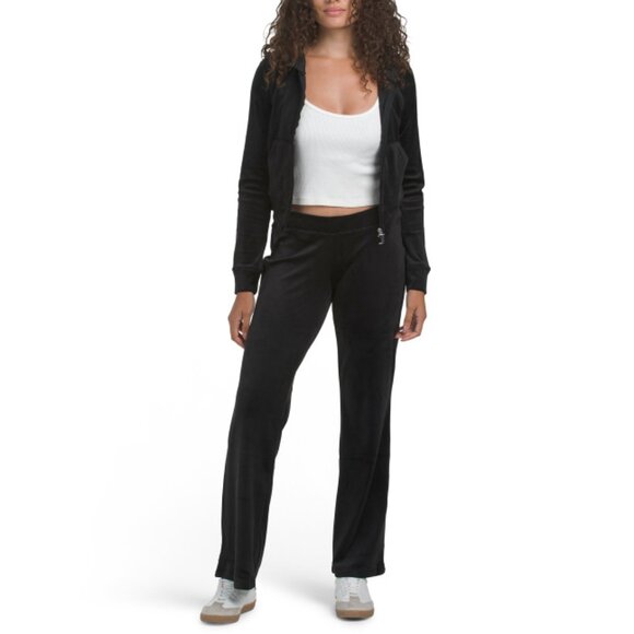 JUICY COUTURE Liquorice Velour Track Set - Picture 1 of 2